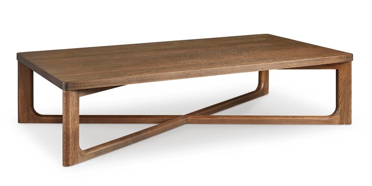 Oak Long Rectangular Cocktail Table image number 0