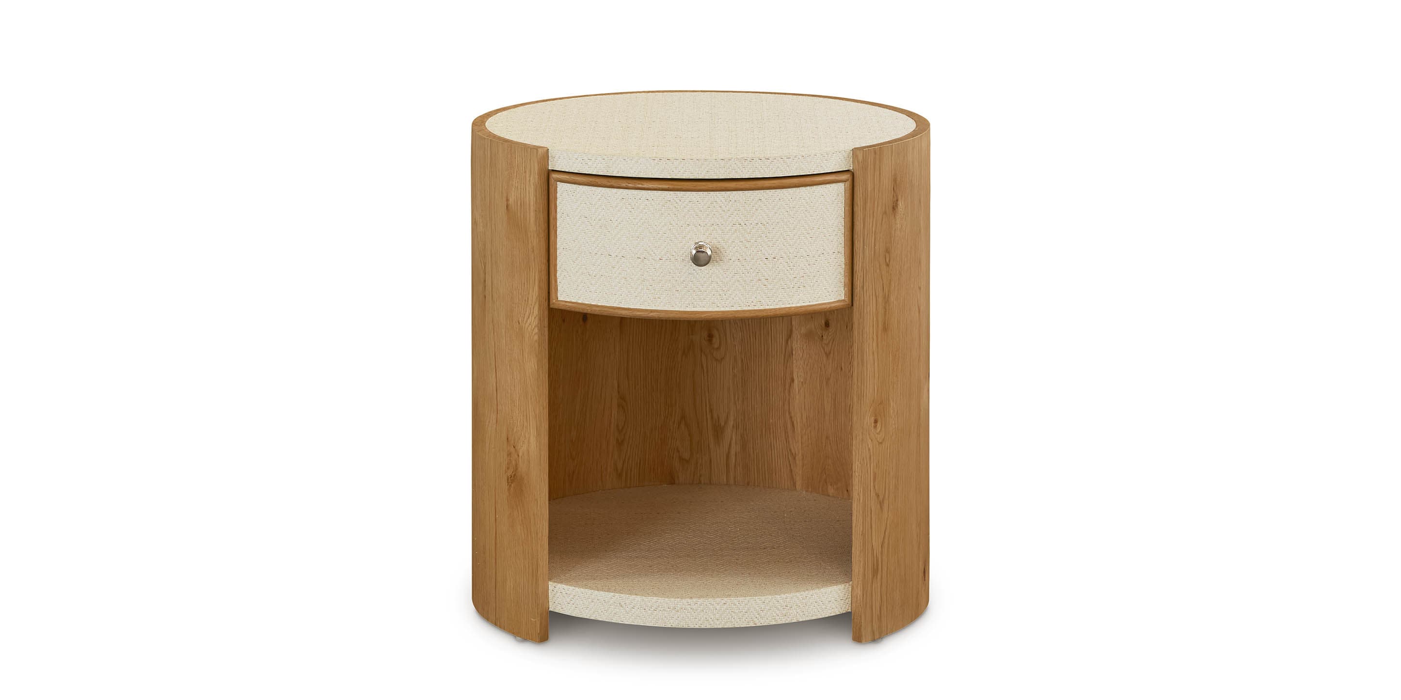 Newbury Round Open Front End Table