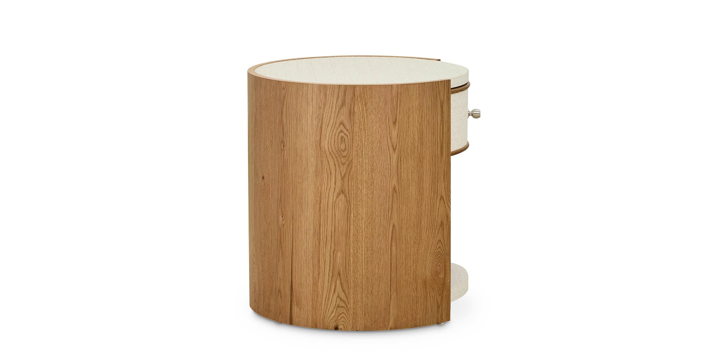 Newbury Round Open Front End Table - Thumbnail 3