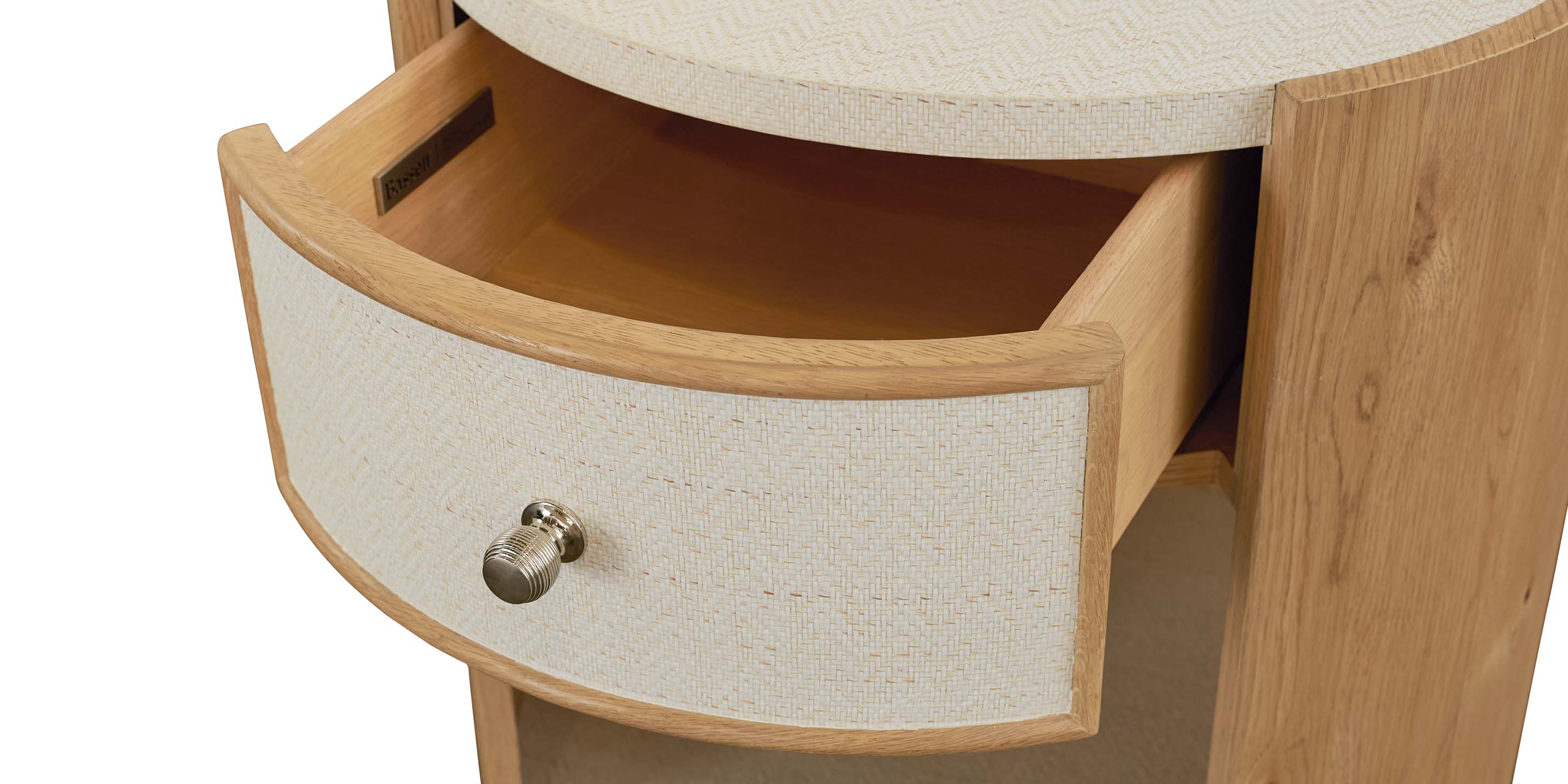 Newbury Round Open Front End Table - Thumbnail 5