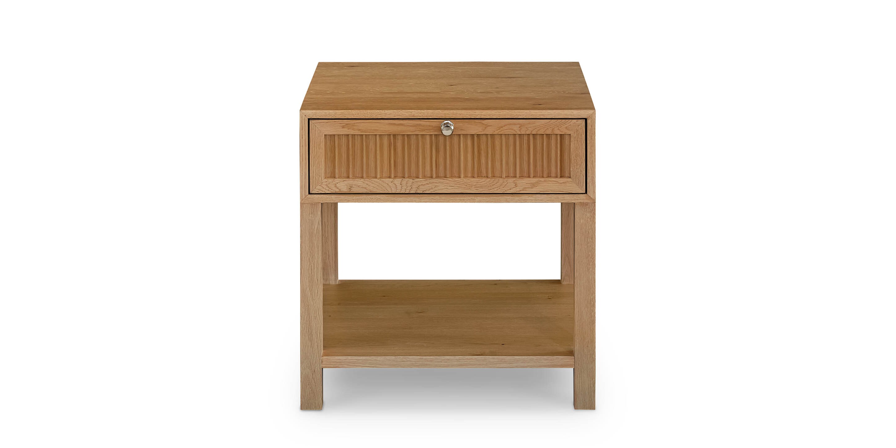 Newbury Ribbed Drawer End Table