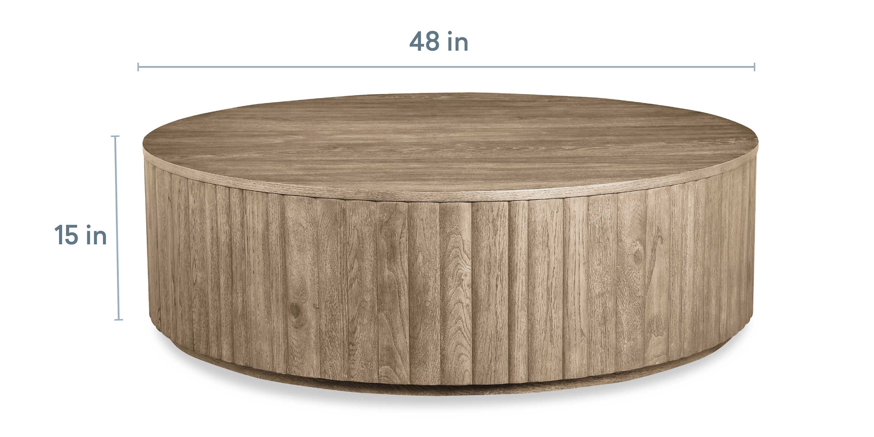 Andora Round Plinth Cocktail Table - Thumbnail 3