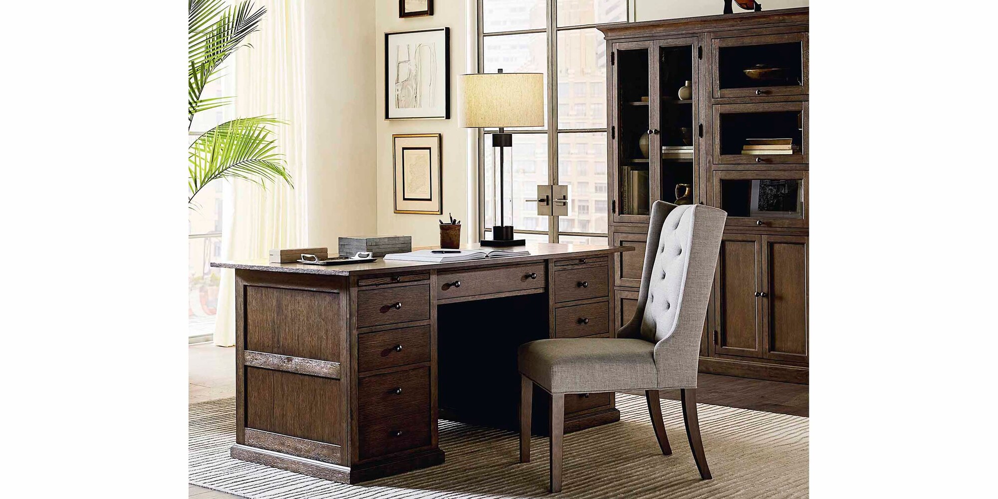 Forsyth Forsyth Executive Desk Bassett Furniture