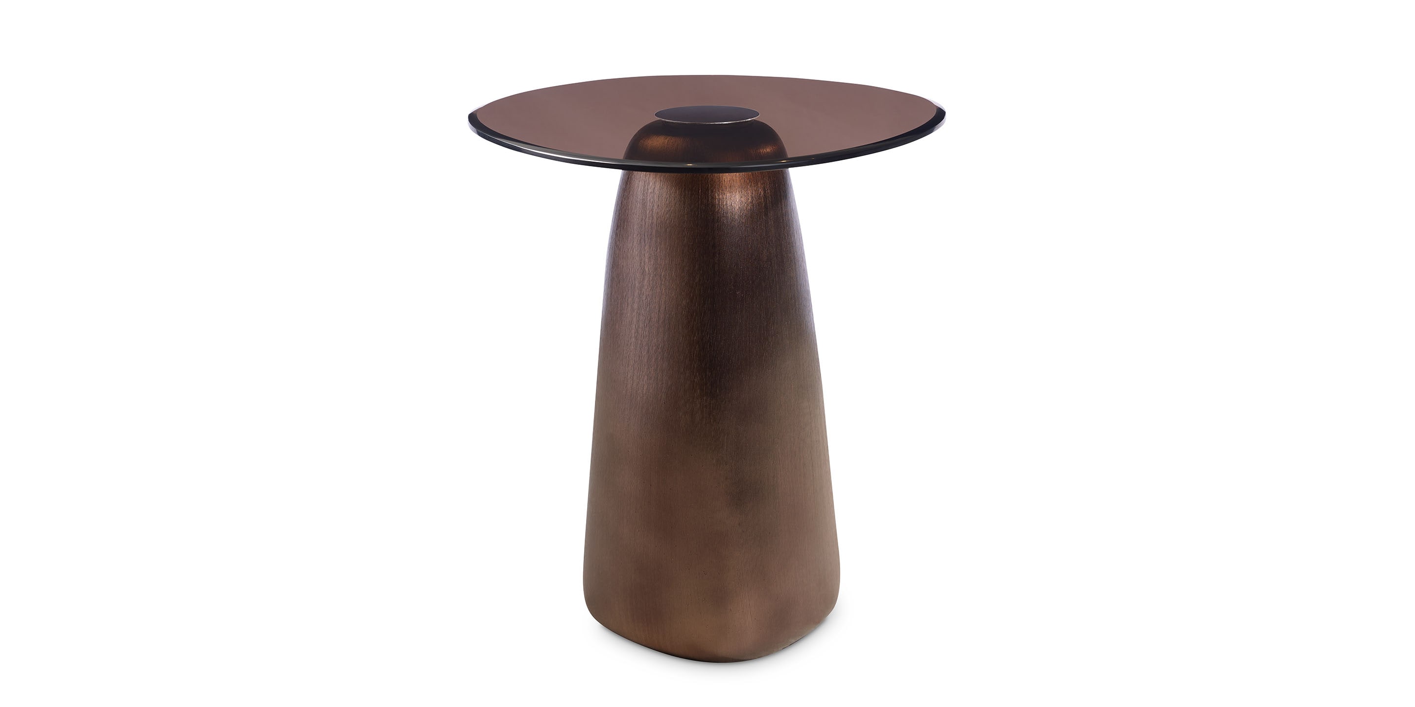 Pantheon Glass Top End Table - Thumbnail 2