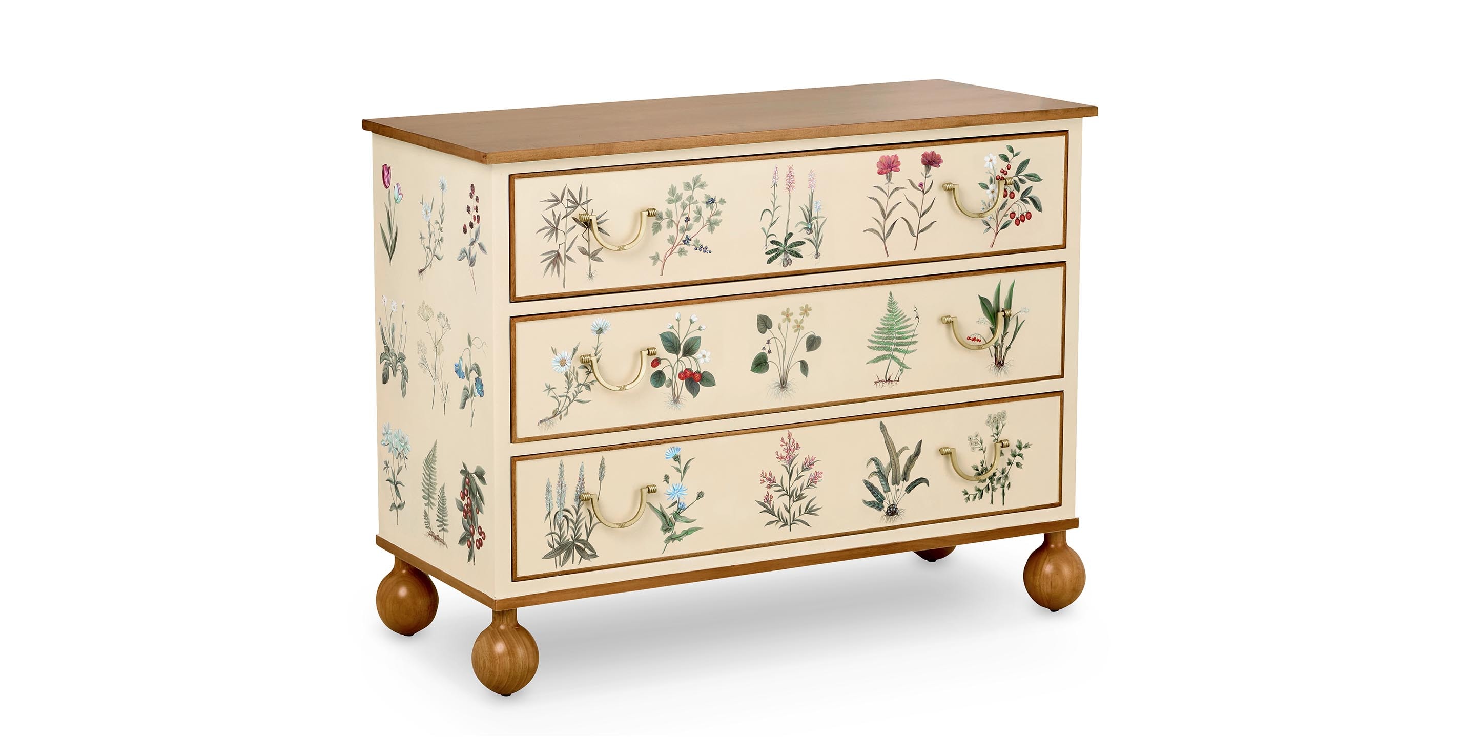 Cita 3 Drawer Painted Accent Chest | Bassett Furniture