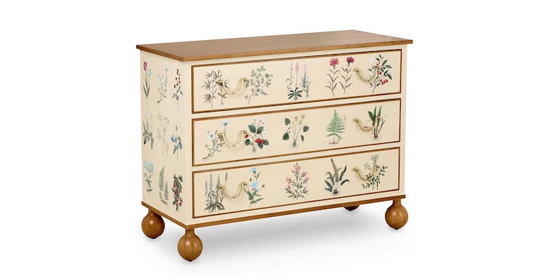 Cita 3 Drawer Hand-Painted Accent Chest image number 0