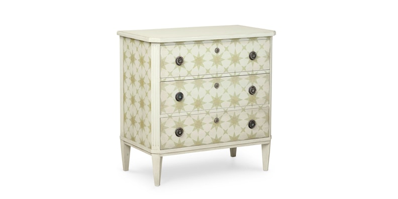 Caroline 3 Drawer Hand-Painted Accent Chest image number 0