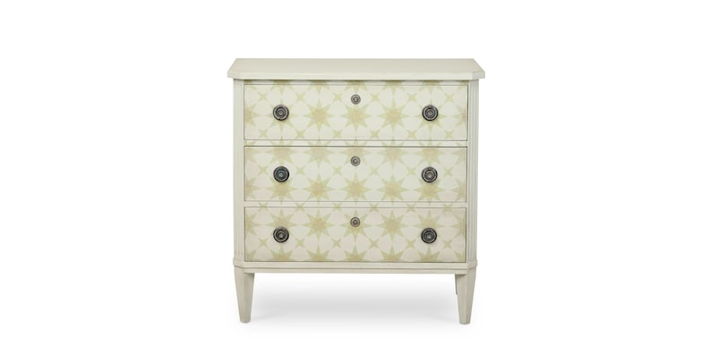 Caroline 3 Drawer Hand-Painted Accent Chest image number 1