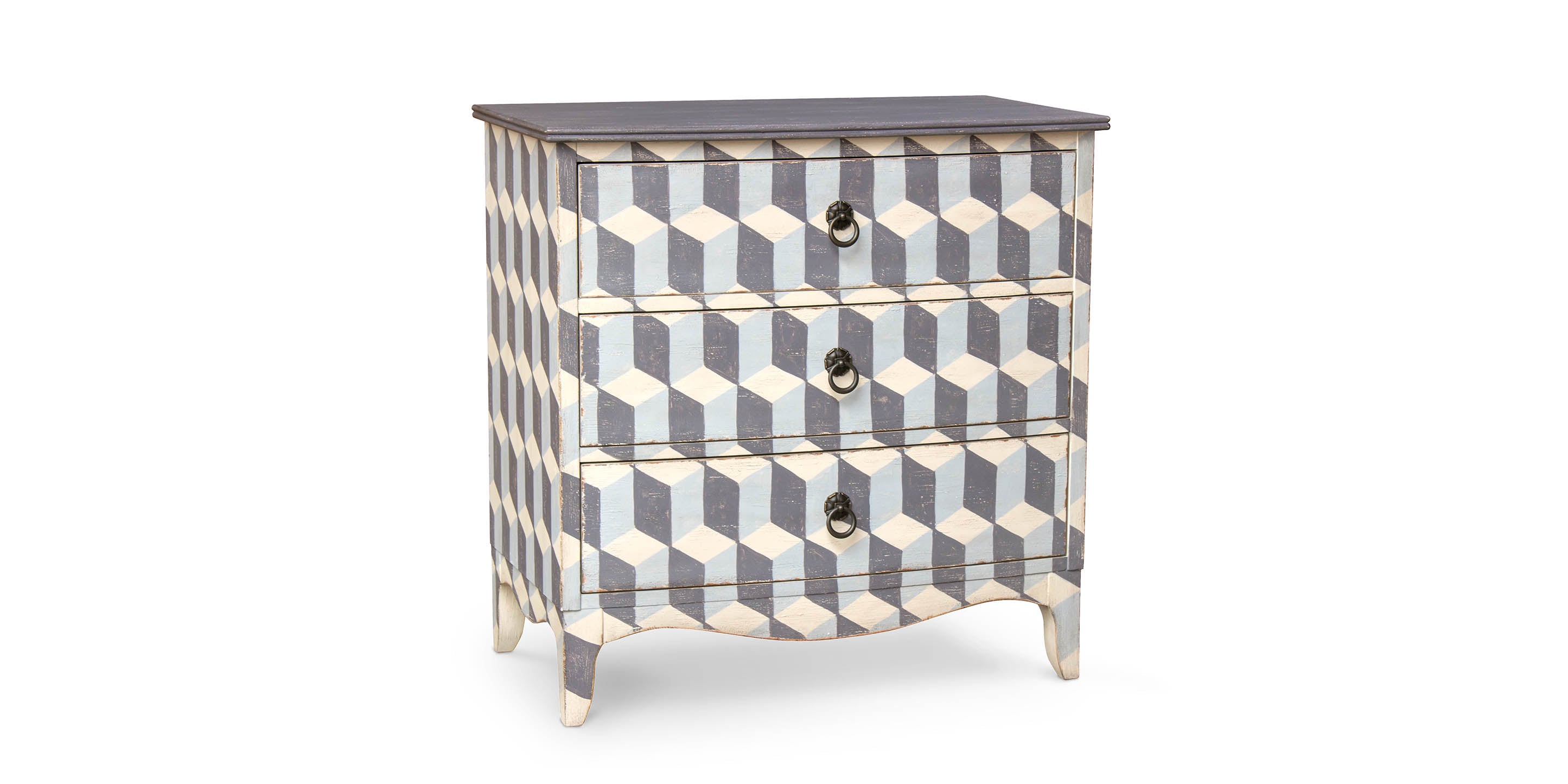 Emma 3 Drawer Painted Accent Chest | Bassett Furniture