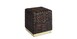 Ashton Leather Hide Woven Ottoman