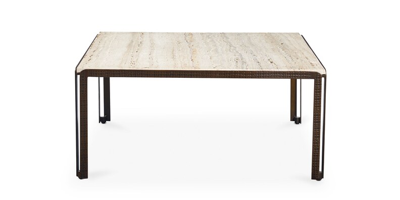 Arlen Square Stone + Iron Cocktail Table image number 2