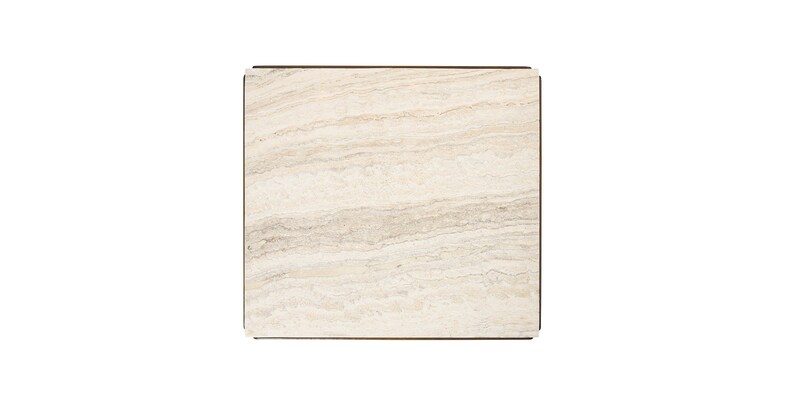 Arlen Stone + Iron End Table image number 3