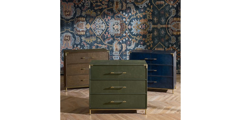 Caspian Indigo Blue Accent Chest image number 1