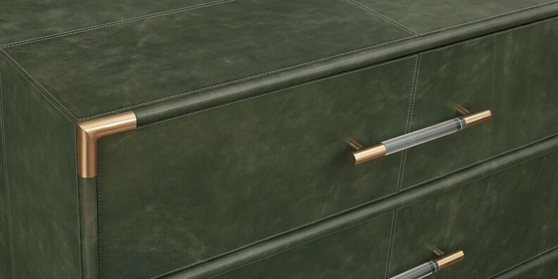 Caspian Verde Green Accent Chest image number 6