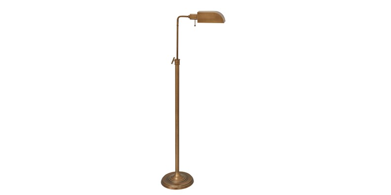 Simone Aged Brass Floor Lamp image number 2