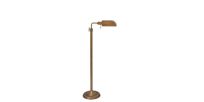 Simone Aged Brass Floor Lamp image number 3