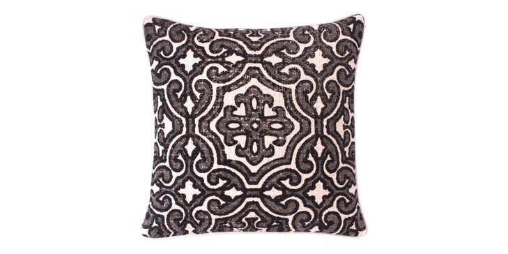 Alba Black Pillow Cover + Insert image number 0