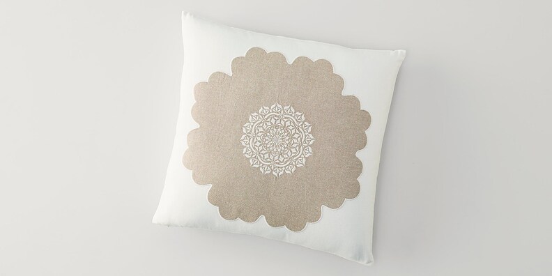 Macon Ivory+Natural Pillow Cover image number 0