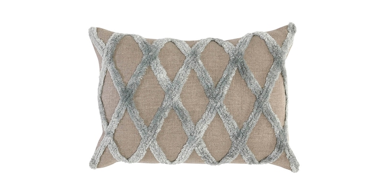 Caro Cove Blue Natural Pillow Cover image number 0