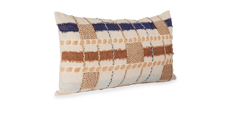 Stratton Blue Pillow image number 2