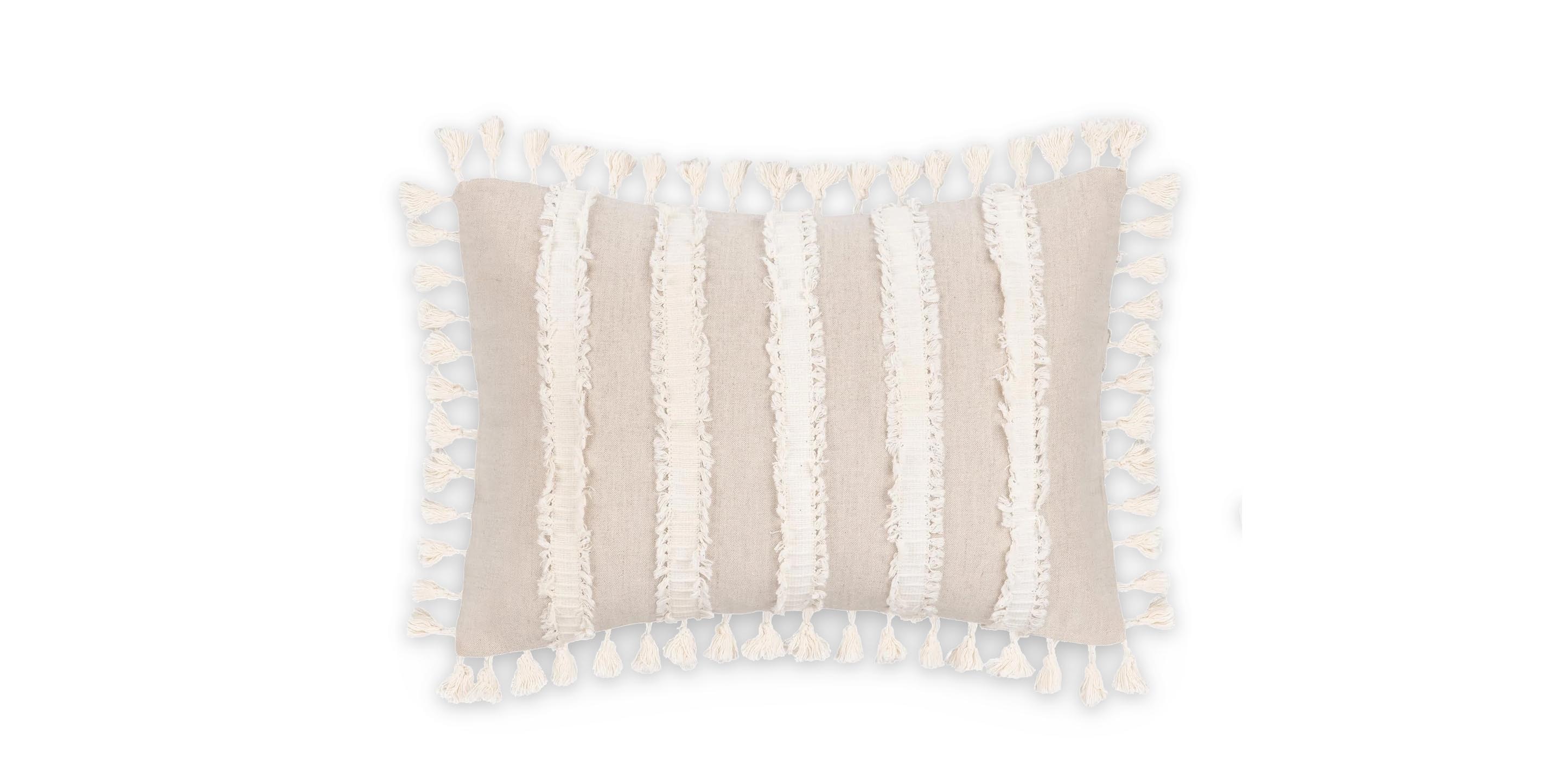 Edisto Natural/Ivory Pillow Cover | Bassett Furniture