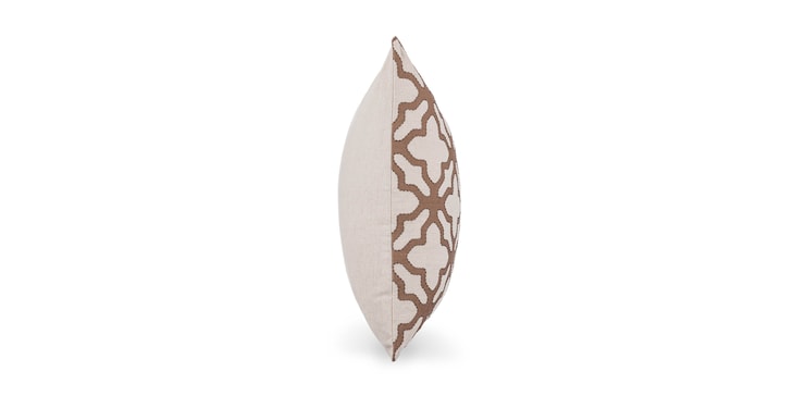Mullan Frothed Brown Pillow Cover image number 3