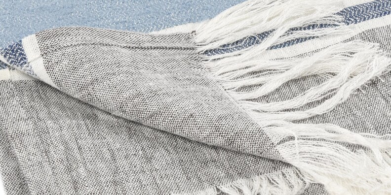 Lima Capri Blue Throw image number 3