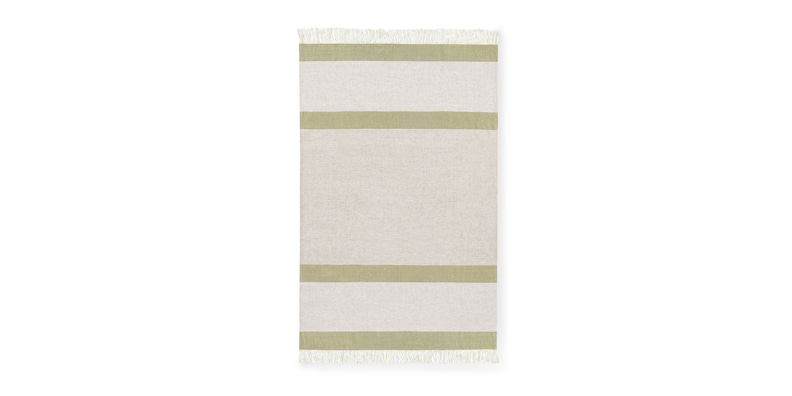 Talara Natural + Green Throw image number 2