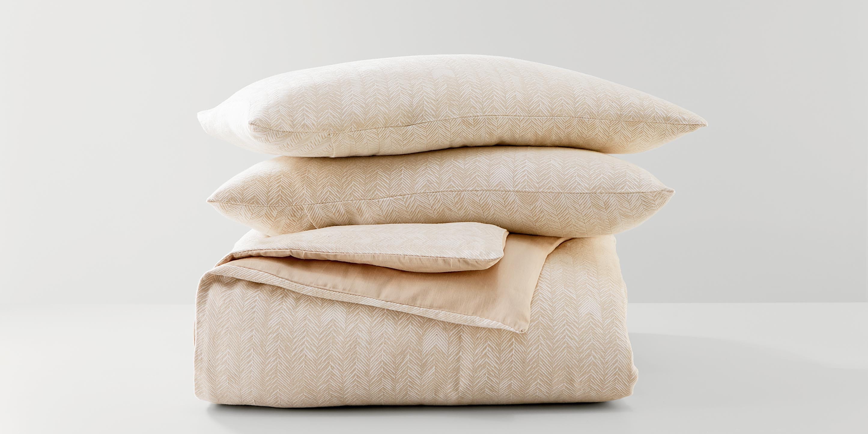 Herringbone 3 Piece Bedding Set