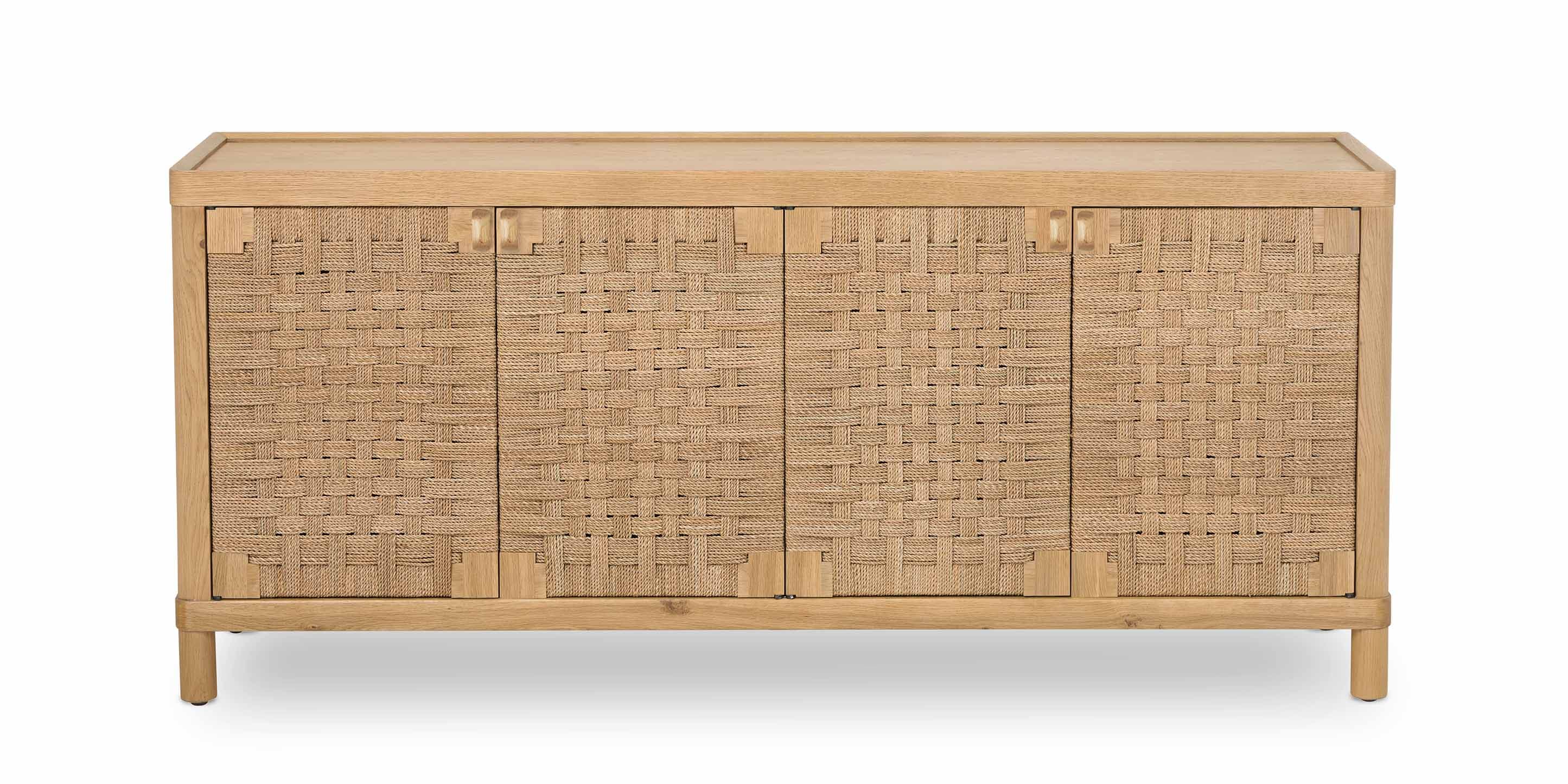 Montauk Woven 4 Door Credenza | Bassett Furniture