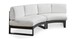 2pc Curved Armless Sectional