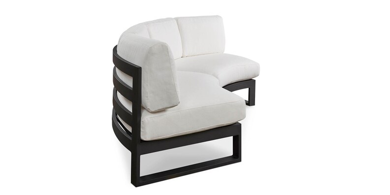 2pc Curved Armless Sectional image number 2