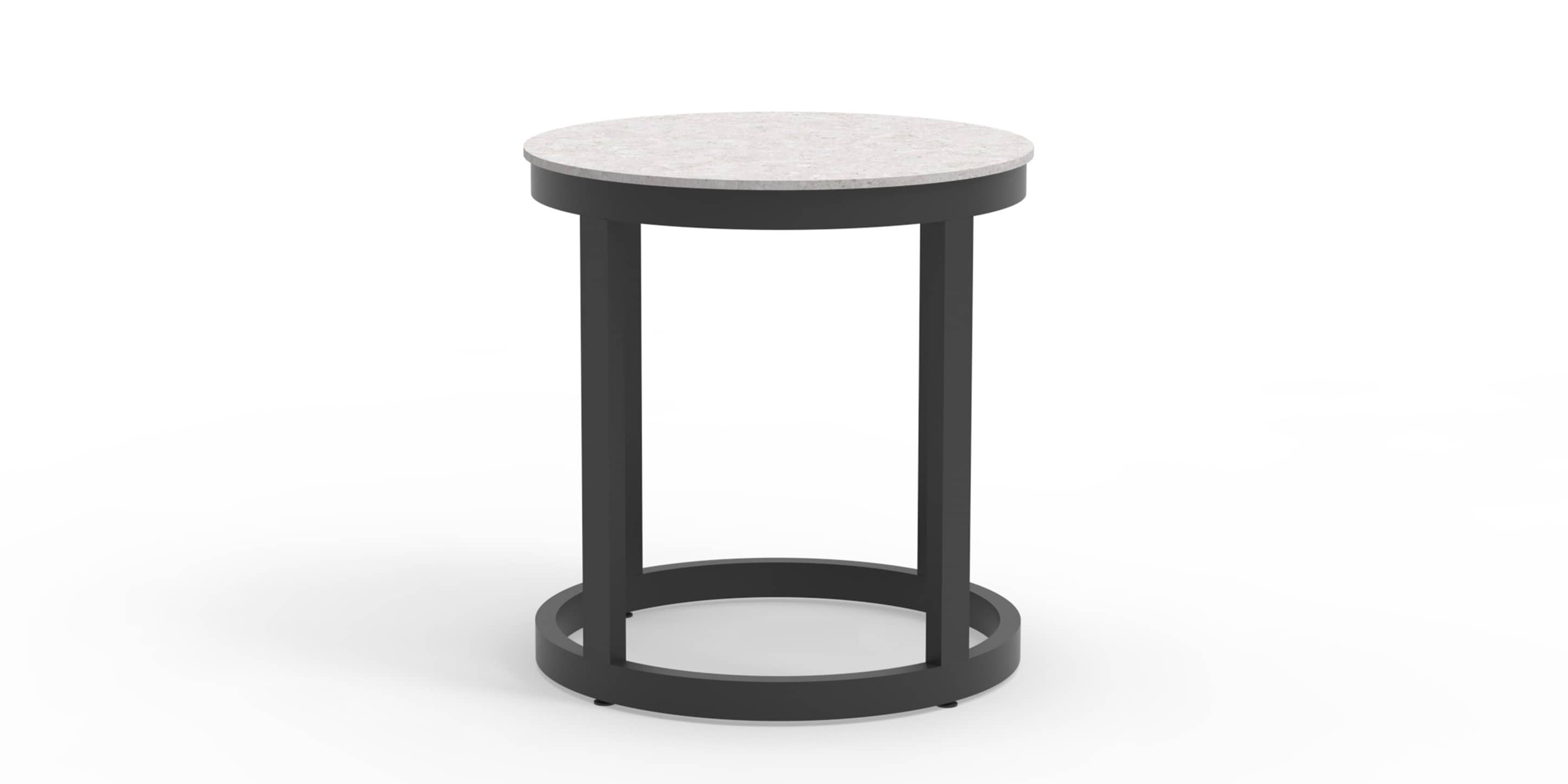 Glavin Outdoor Round End Table