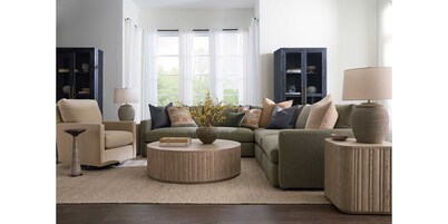 Trent Leather Thin Track Arm Swivel Glider Chair