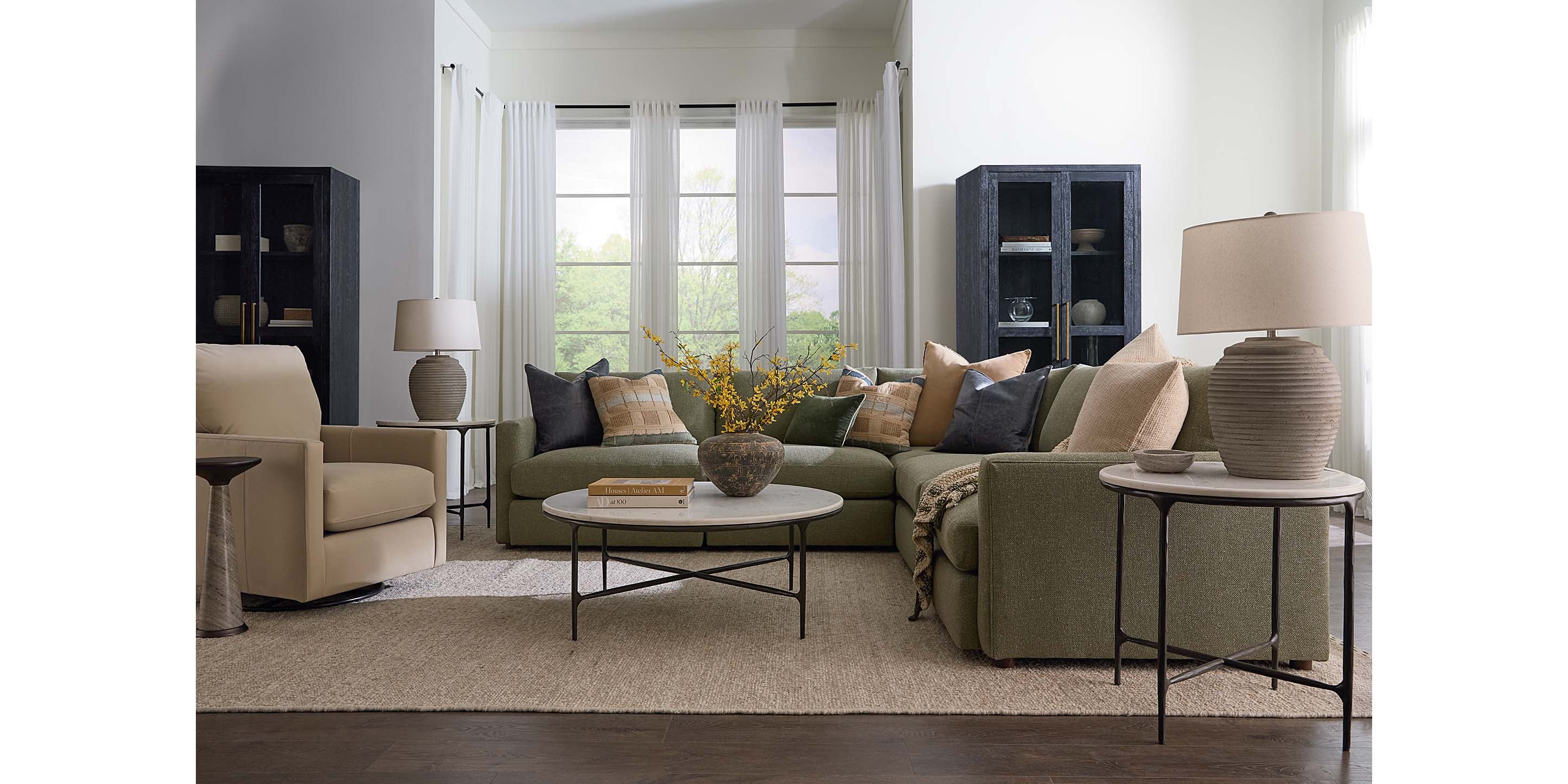 Allure Track Arm L-Shaped Sectional - Thumbnail 4