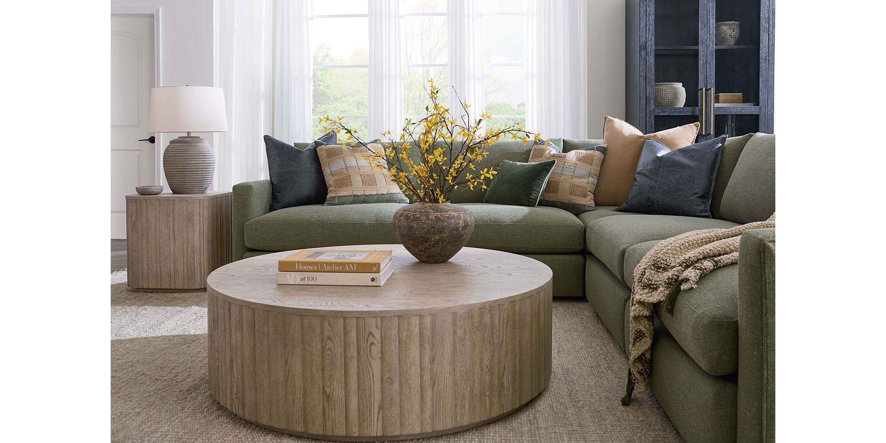 Andora Round Plinth Cocktail Table - Thumbnail 4