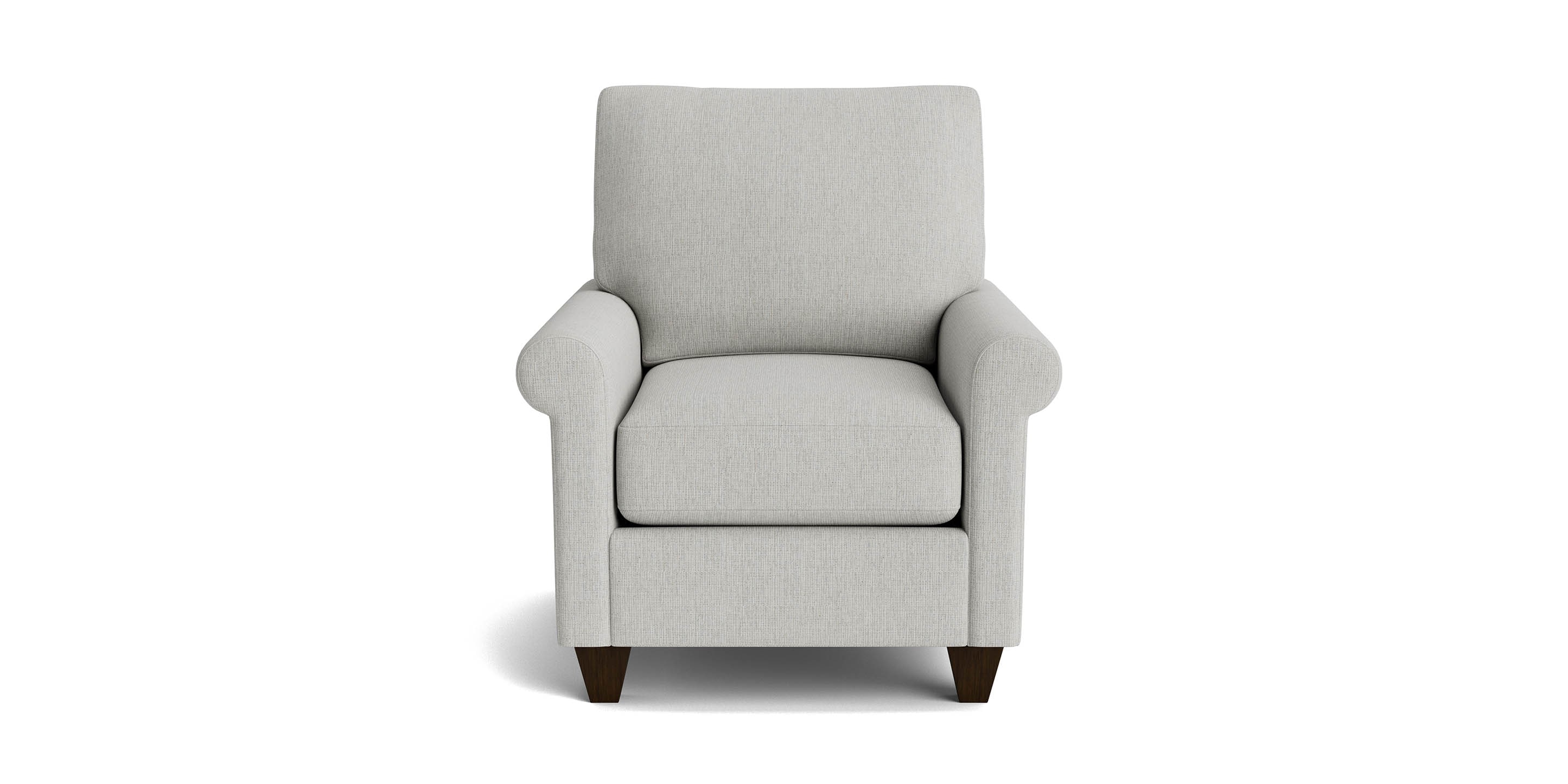 True Custom Roll Arm Accent Chair