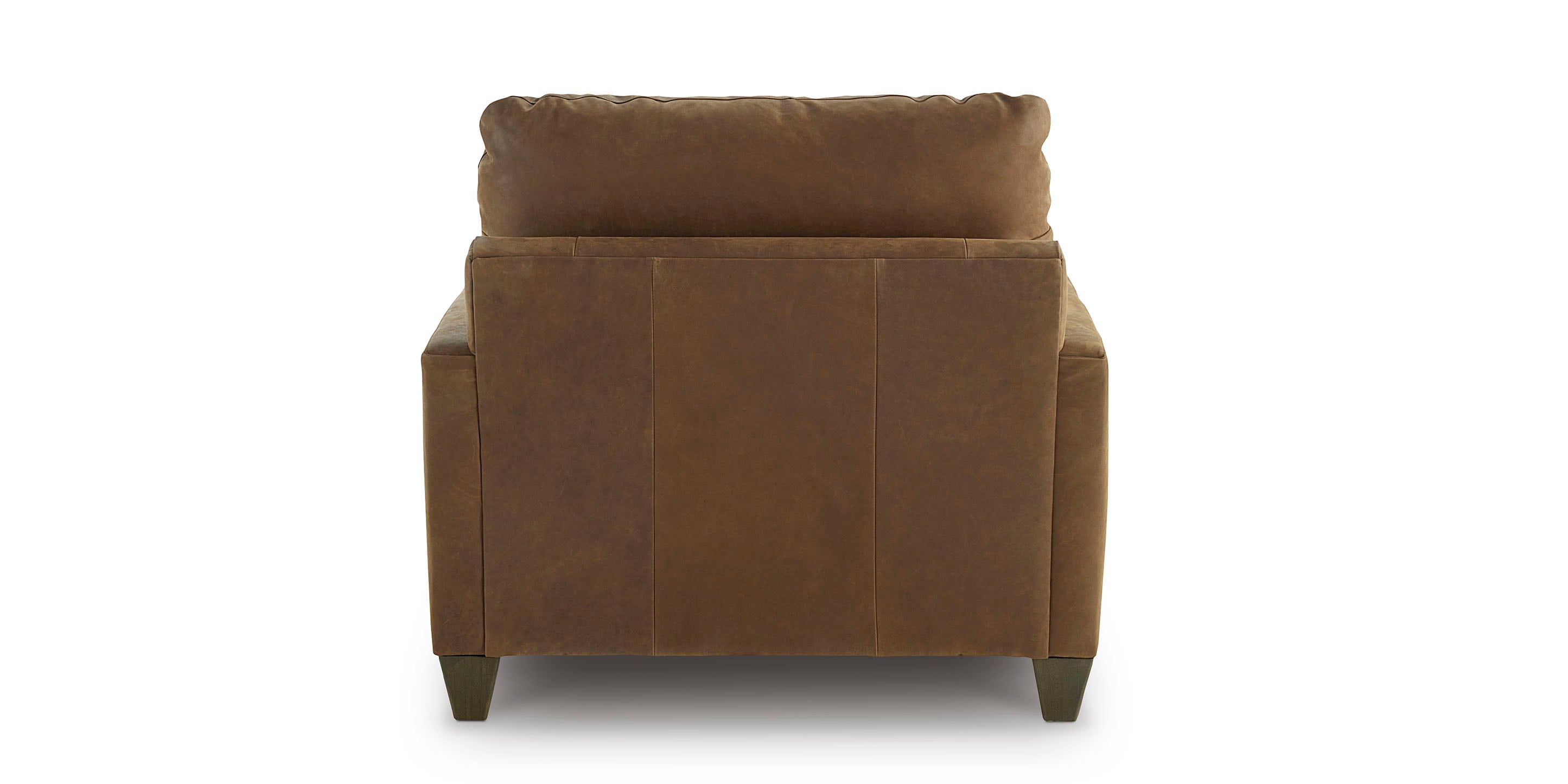 True Custom Leather Track Arm Chair and a Half - Thumbnail 4