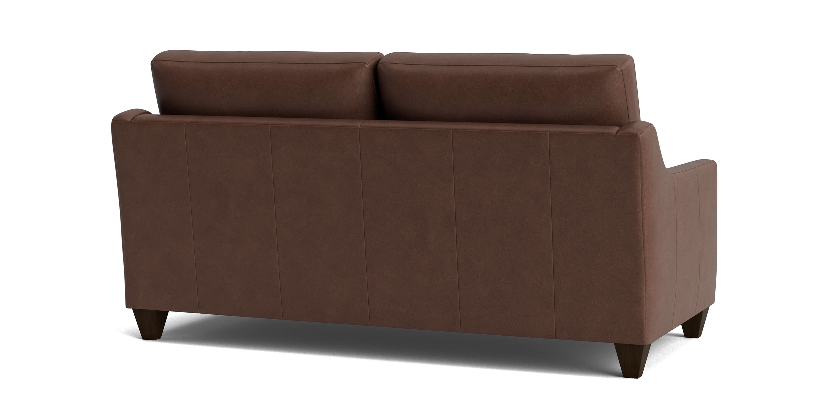 True Custom Leather Slope Arm Studio Sofa - Thumbnail 4