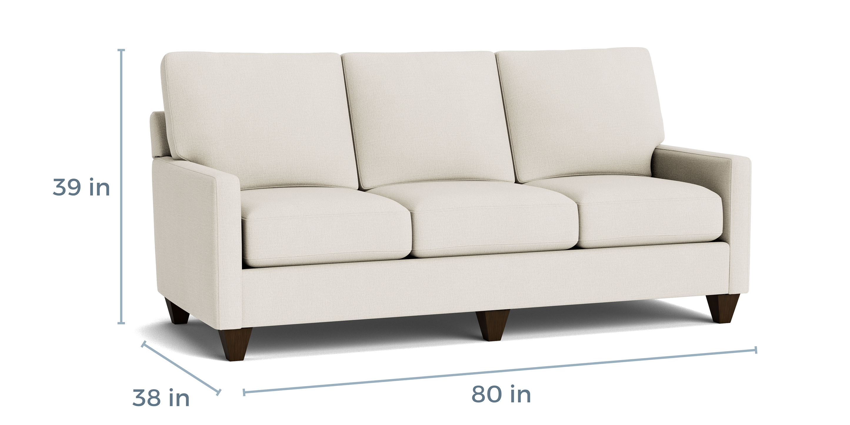 Bassett Furniture Custom Track Arm Sofa - Thumbnail 5