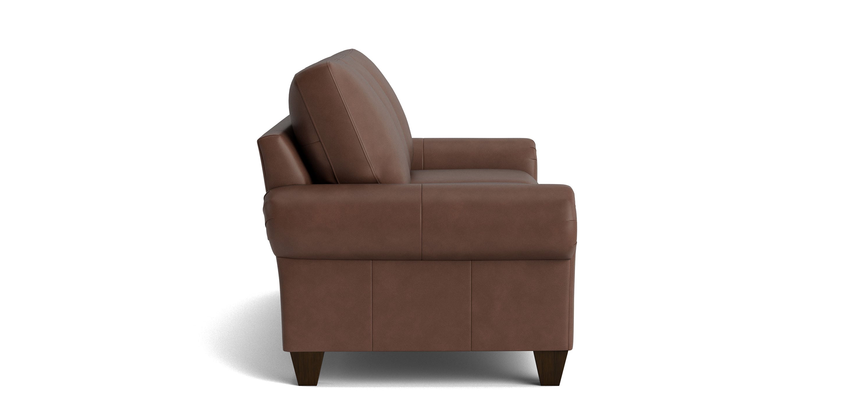 Bassett Mirror Leather Panel Arm Sofa - Thumbnail 3
