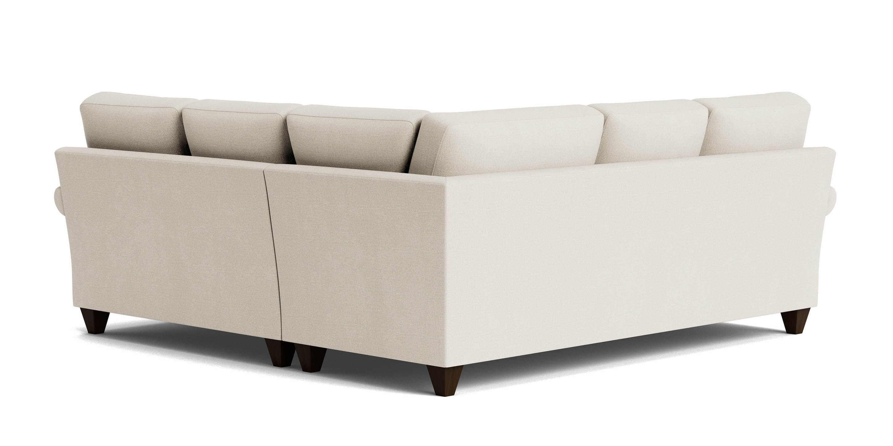 True Custom Roll Arm L-Shaped Sectional - Thumbnail 3