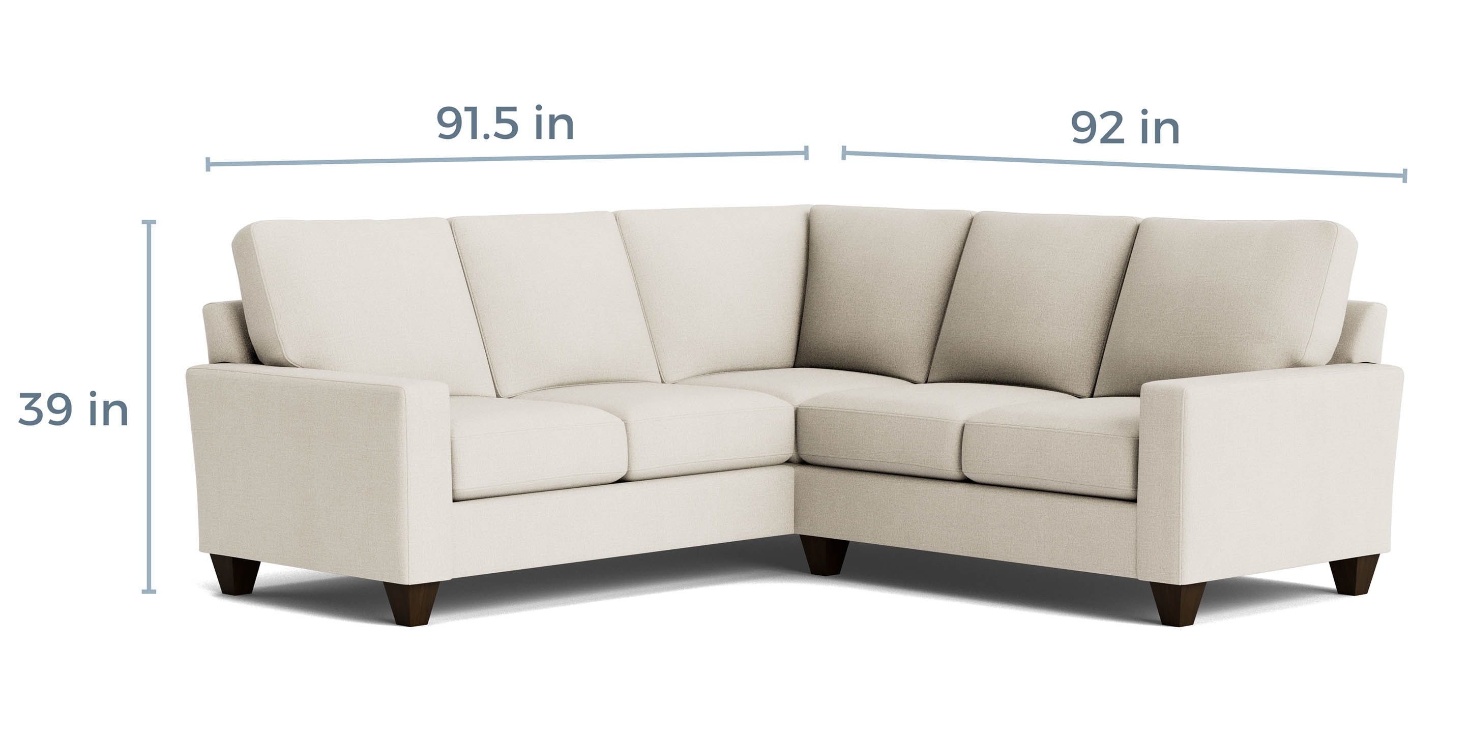True Custom Large Track Arm L-Shaped Sectional - Thumbnail 5