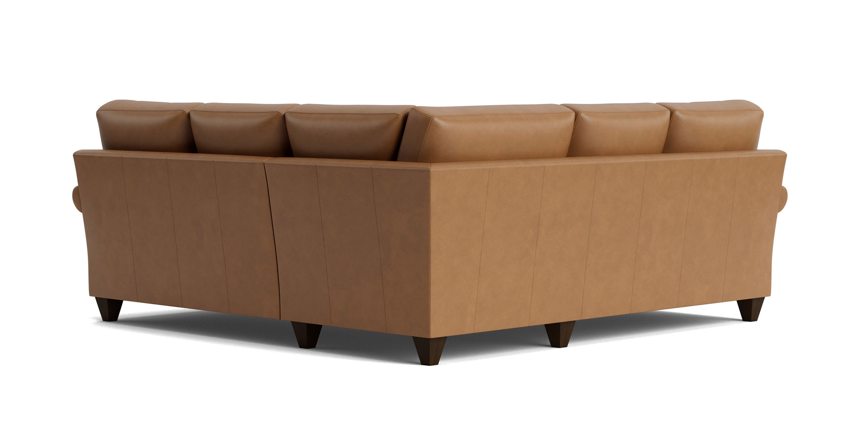 Bassett Furniture Roll Arm Sectional - Thumbnail 3