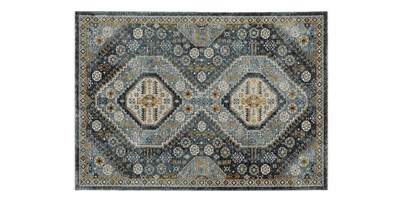 Charleston Navy Medallion Rug