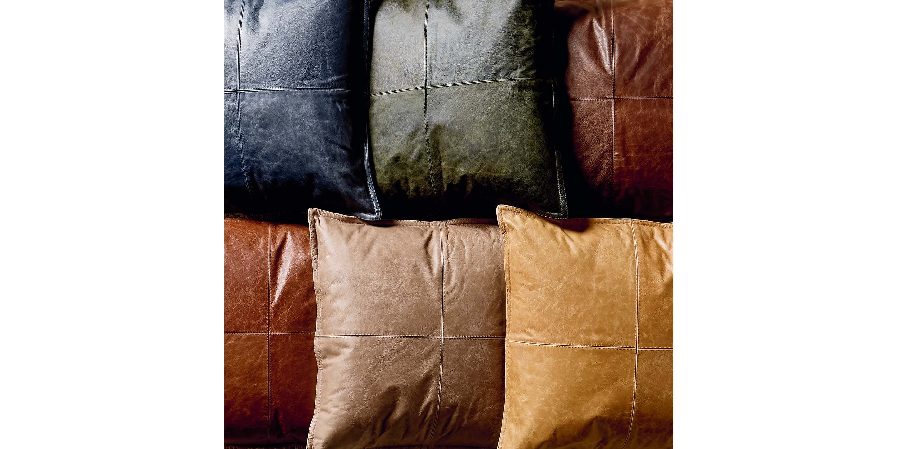 Bassett Mirror Dumont Leather Pillow - Thumbnail 2