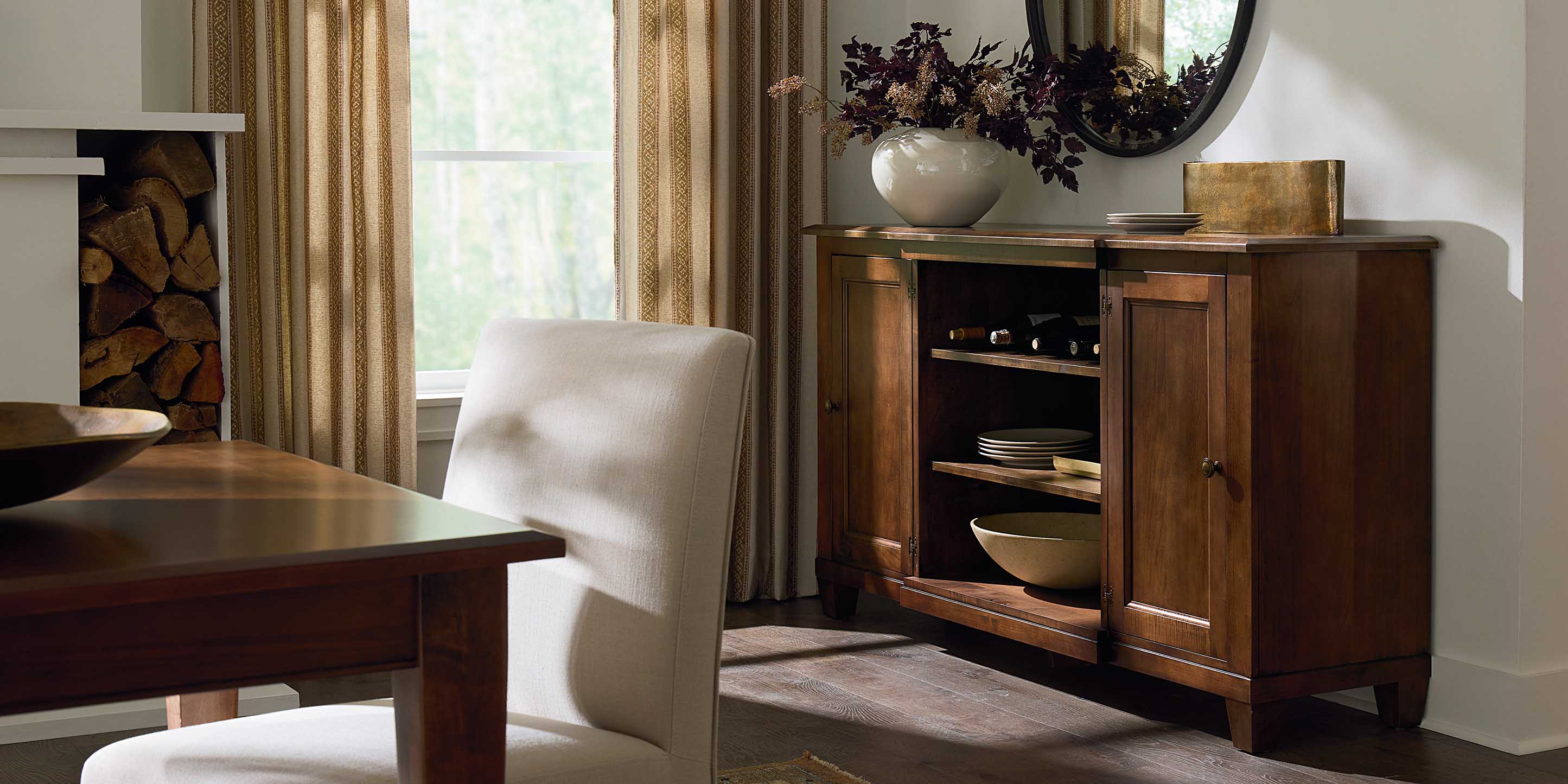 HideAway Austin Solid Maple Sideboard | Bassett Furniture