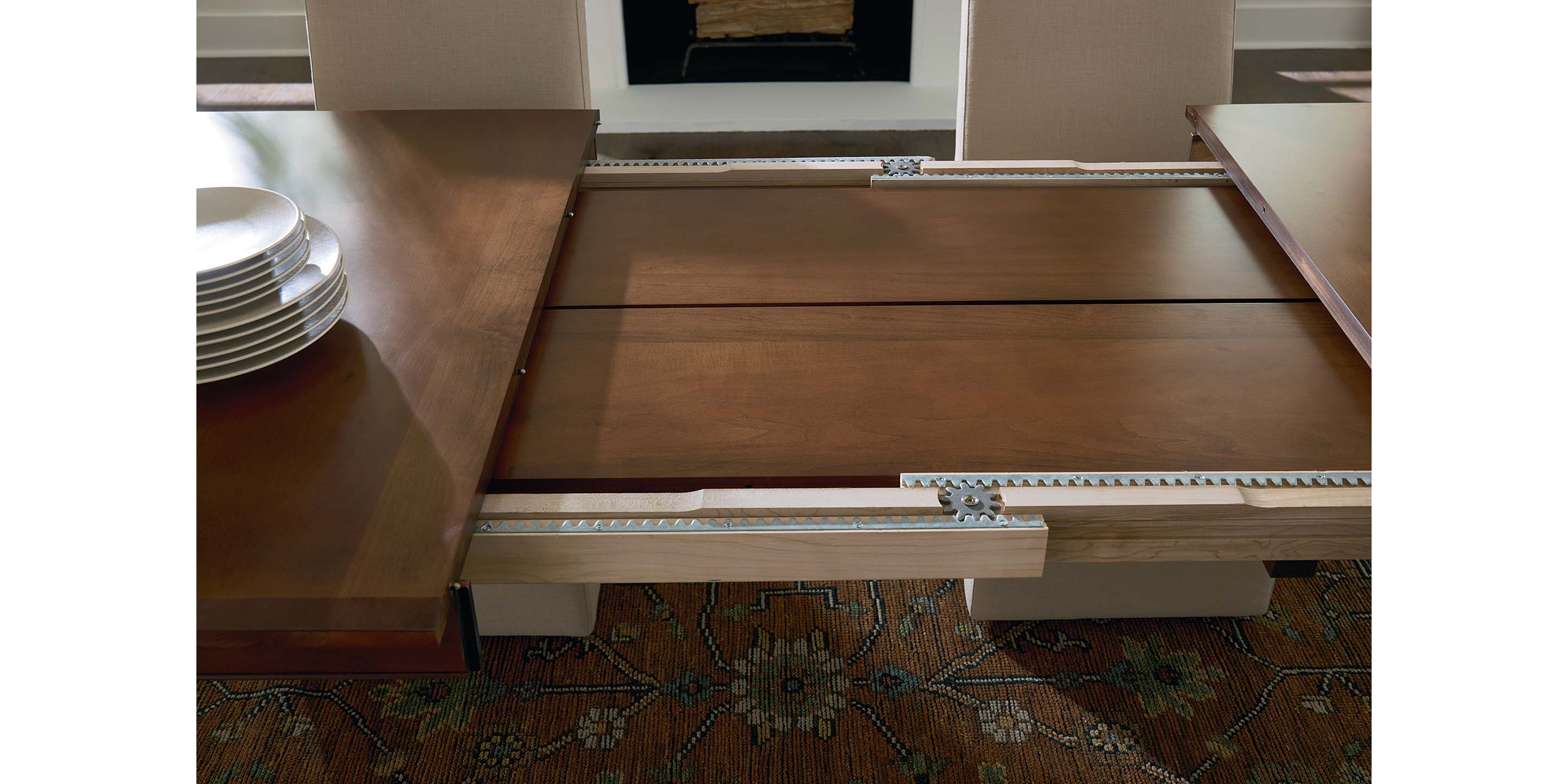 HideAway Solid Maple Gathering Dining Table - Thumbnail 5