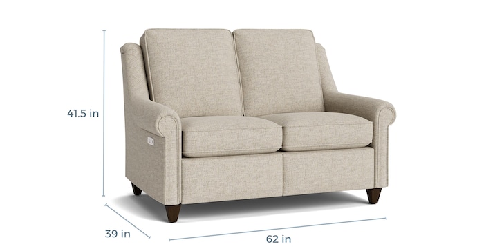 Reclining Fabric Loveseat image number 3