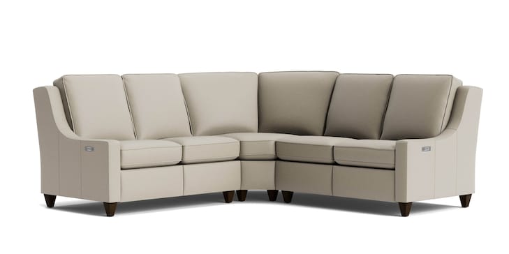 Reclining Leather L Sectional image number 0